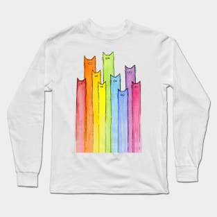 Rainbow of Cats Long Sleeve T-Shirt